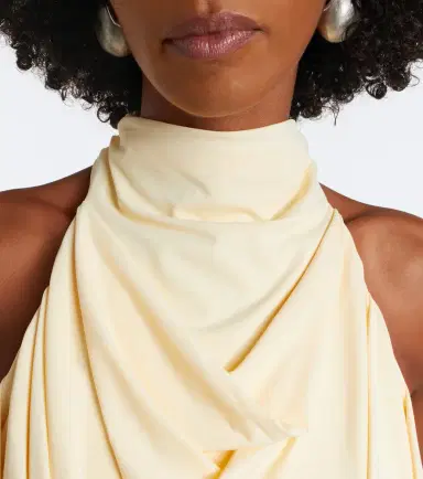 DE LA VALI Vida draped jersey midi dress | Thumbnail 7 DE LA VALI Vida draped jersey midi dress | Thumbnail 7