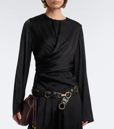Isabel Marant Neame draped satin top | Thumbnail 5 Isabel Marant Neame draped satin top | Thumbnail 5