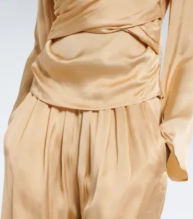 Isabel Marant Neame draped satin top | Thumbnail 2 Isabel Marant Neame draped satin top | Thumbnail 2