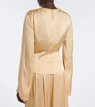 Isabel Marant Neame draped satin top | Thumbnail 6 Isabel Marant Neame draped satin top | Thumbnail 6