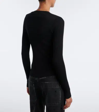 Isabel Marant Selenie ribbed-knit silk and cotton sweater | Thumbnail 2 Isabel Marant Selenie ribbed-knit silk and cotton sweater | Thumbnail 2