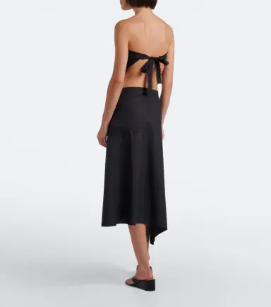 SIR Klara asymmetric cotton midi skirt | Thumbnail 2 SIR Klara asymmetric cotton midi skirt | Thumbnail 2