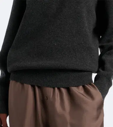 RÓHE Róhe Wool, cashmere, and silk-blend polo sweater | Thumbnail 4 RÓHE Róhe Wool, cashmere, and silk-blend polo sweater | Thumbnail 4