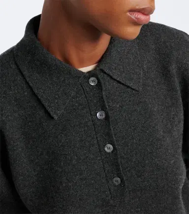 RÓHE Róhe Wool, cashmere, and silk-blend polo sweater | Thumbnail 6 RÓHE Róhe Wool, cashmere, and silk-blend polo sweater | Thumbnail 6