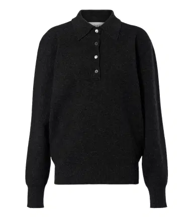 RÓHE Róhe Wool, cashmere, and silk-blend polo sweater | Thumbnail 1 RÓHE Róhe Wool, cashmere, and silk-blend polo sweater | Thumbnail 1