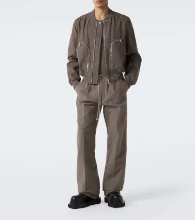 Rick Owens Dietrich cotton twill straight pants | Thumbnail 2 Rick Owens Dietrich cotton twill straight pants | Thumbnail 2