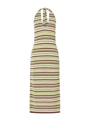 Away That Day Cape Town Striped Knitted Midi Dress | Thumbnail 1 Away That Day Cape Town Striped Knitted Midi Dress | Thumbnail 1