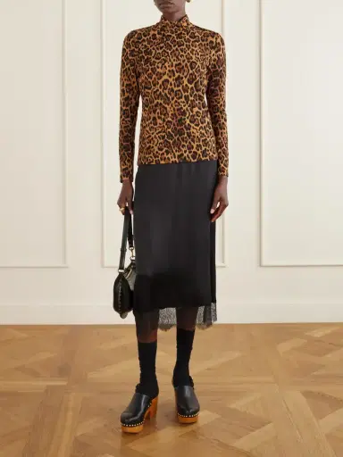 ANNA SUI Leopard-print Turtleneck Sweater | Thumbnail 2 ANNA SUI Leopard-print Turtleneck Sweater | Thumbnail 2