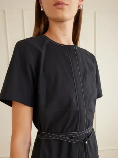 Proenza Schouler White Label Elizabeth Belted Poplin Maxi Dress | Thumbnail 4 Proenza Schouler White Label Elizabeth Belted Poplin Maxi Dress | Thumbnail 4
