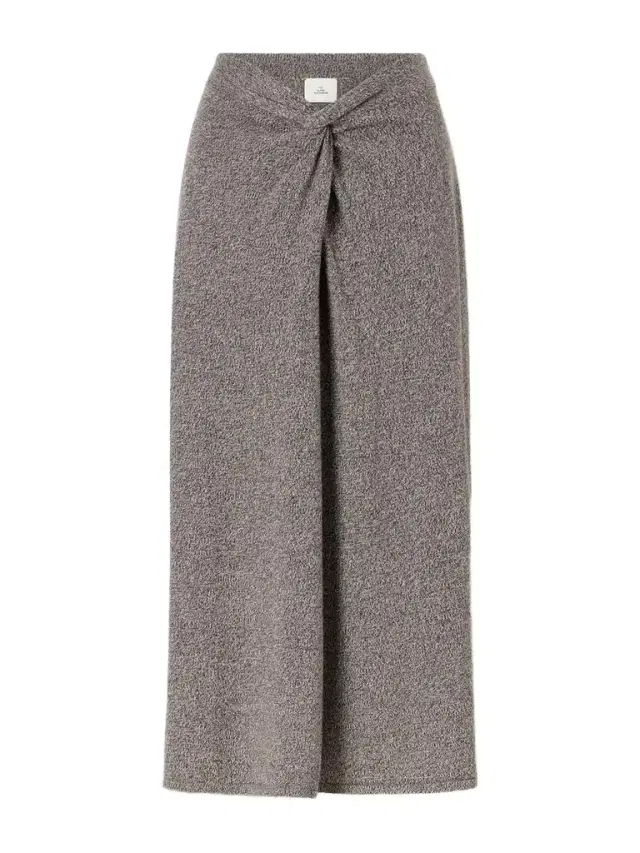 Knotted Marl Knitted Cashmere Midi Skirt Knotted Marl Knitted Cashmere Midi Skirt