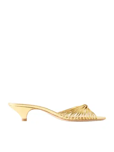 Loeffler Randall Dixie 40 Metallic Leather Mules | Thumbnail 1 Loeffler Randall Dixie 40 Metallic Leather Mules | Thumbnail 1