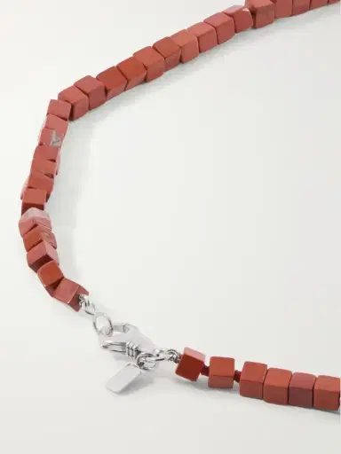 Le Sundial Ines Sterling Silver, Jasper And Pearl Necklace | Thumbnail 3 Le Sundial Ines Sterling Silver, Jasper And Pearl Necklace | Thumbnail 3