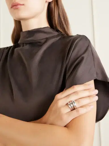Sophie Buhai Set Of Three Sterling Silver Rings | Thumbnail 2 Sophie Buhai Set Of Three Sterling Silver Rings | Thumbnail 2