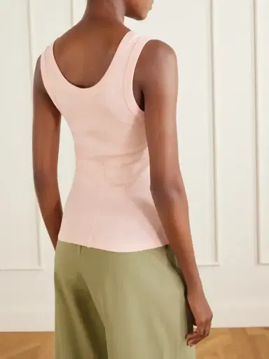 FLORE FLORE Hillie Organic Cotton-jersey Tank | Thumbnail 3 FLORE FLORE Hillie Organic Cotton-jersey Tank | Thumbnail 3