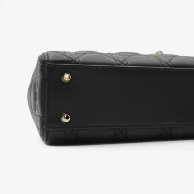 Christian Dior Christian Dior Lady Dior Mini Black Leather Handbag by The Solist | Thumbnail 3 Christian Dior Christian Dior Lady Dior Mini Black Leather Handbag by The Solist | Thumbnail 3