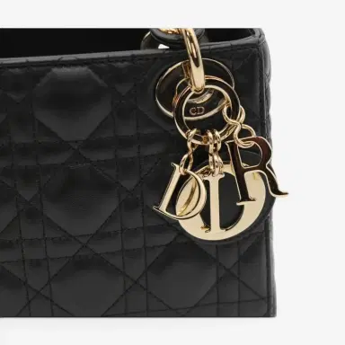 Christian Dior Christian Dior Lady Dior Mini Black Leather Handbag by The Solist | Thumbnail 5 Christian Dior Christian Dior Lady Dior Mini Black Leather Handbag by The Solist | Thumbnail 5