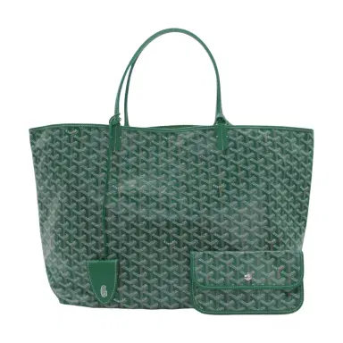 goyard Goyard Saint Louis GM Green Coated Canvas Tote Bag by The Solist | Thumbnail 1 goyard Goyard Saint Louis GM Green Coated Canvas Tote Bag by The Solist | Thumbnail 1