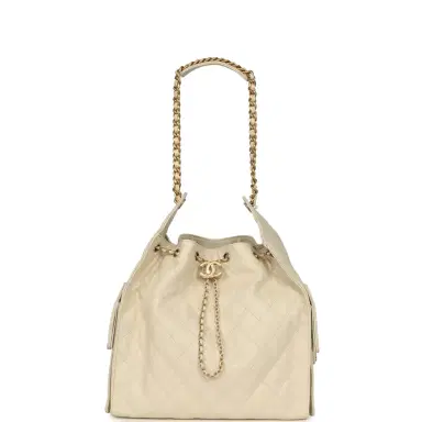 Chanel Chanel Medium 25 Hobo Bag Light Beige Caviar Antique Gold Hardware | Thumbnail 7 Chanel Chanel Medium 25 Hobo Bag Light Beige Caviar Antique Gold Hardware | Thumbnail 7
