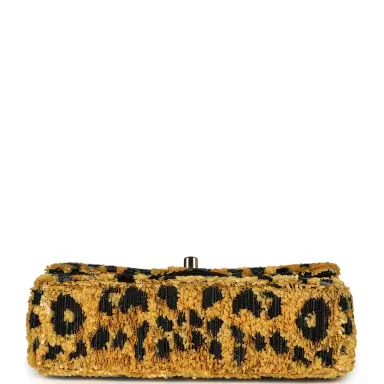 Chanel Chanel Mini Cheetah Print Flap Bag Orange, Black Sequin Gold Hardware | Thumbnail 6 Chanel Chanel Mini Cheetah Print Flap Bag Orange, Black Sequin Gold Hardware | Thumbnail 6
