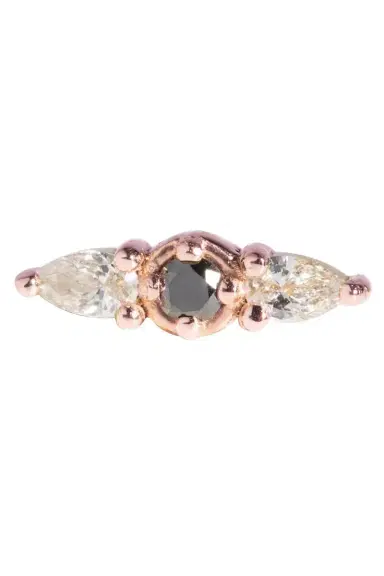 STEPHANIE ANDERS XO Black & White Diamond Stud | Thumbnail 4 STEPHANIE ANDERS XO Black & White Diamond Stud | Thumbnail 4