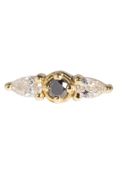 STEPHANIE ANDERS XO Black & White Diamond Stud | Thumbnail 1 STEPHANIE ANDERS XO Black & White Diamond Stud | Thumbnail 1