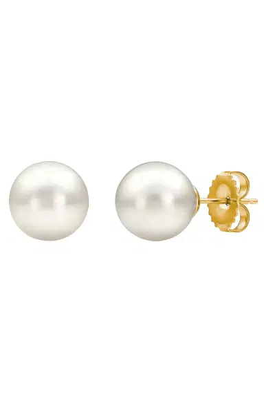 BAGGINS Akoya Pearl Studs 8.5-9mm- Yellow Gold | Thumbnail 1 BAGGINS Akoya Pearl Studs 8.5-9mm- Yellow Gold | Thumbnail 1