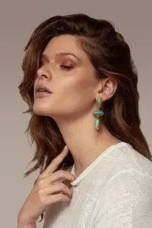Sylvia Toledano Amazonite Turquoise Larimar Earrings | Thumbnail 2 Sylvia Toledano Amazonite Turquoise Larimar Earrings | Thumbnail 2