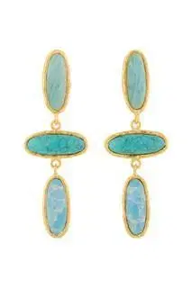 Sylvia Toledano Amazonite Turquoise Larimar Earrings | Thumbnail 1 Sylvia Toledano Amazonite Turquoise Larimar Earrings | Thumbnail 1
