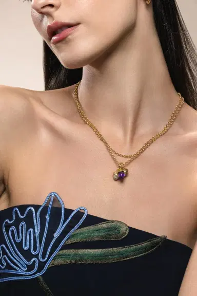 TAMARA COMOLLI Amethyst Mikado Flamenco Pendant | Thumbnail 2 TAMARA COMOLLI Amethyst Mikado Flamenco Pendant | Thumbnail 2