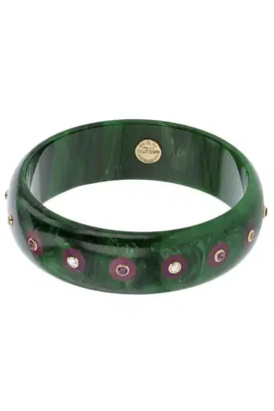 MARK DAVIS Amethyst White Topaz Green Bakelite Bangle | Thumbnail 5 MARK DAVIS Amethyst White Topaz Green Bakelite Bangle | Thumbnail 5