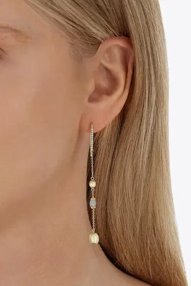 NANIS Aquamarine Azure Earrings | Thumbnail 2 NANIS Aquamarine Azure Earrings | Thumbnail 2