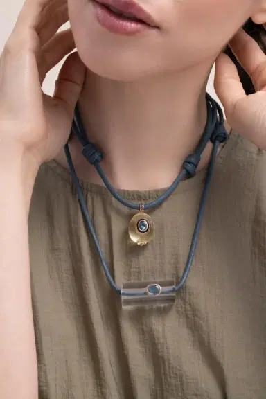 DEZSO BY SARA BELTRÁN Aquamarine Crystal Beaded Necklace | Thumbnail 4 DEZSO BY SARA BELTRÁN Aquamarine Crystal Beaded Necklace | Thumbnail 4