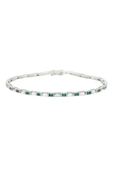 YI COLLECTION Aquamarine Emerald Spring Bracelet | Thumbnail 1 YI COLLECTION Aquamarine Emerald Spring Bracelet | Thumbnail 1