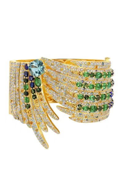 GRAZIELA Aquamarine Pássaro Cuff Bracelet | Thumbnail 2 GRAZIELA Aquamarine Pássaro Cuff Bracelet | Thumbnail 2