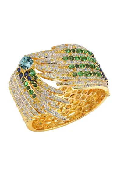 GRAZIELA Aquamarine Pássaro Cuff Bracelet | Thumbnail 3 GRAZIELA Aquamarine Pássaro Cuff Bracelet | Thumbnail 3