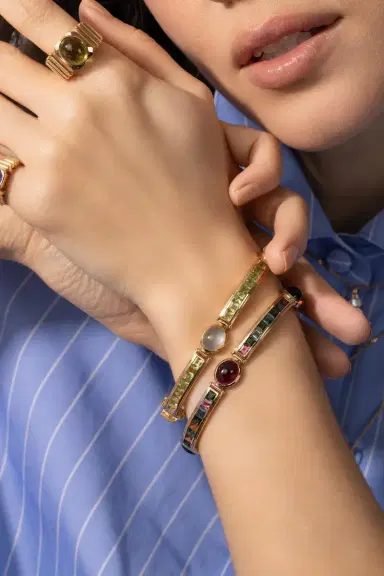VAN Aquamarine Van Stack Bracelet | Thumbnail 2 VAN Aquamarine Van Stack Bracelet | Thumbnail 2