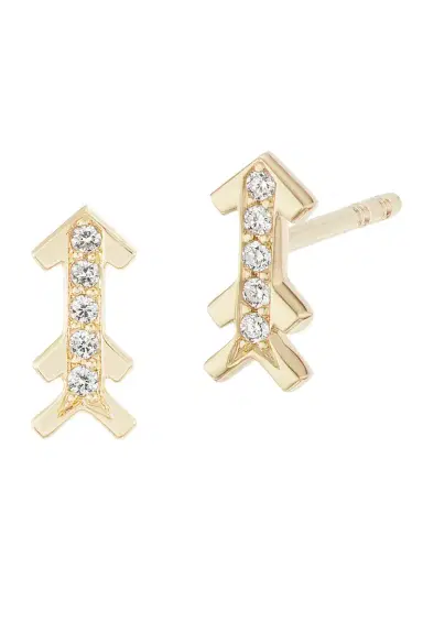 Harwell Godfrey Arrow Diamond Stud Earrings | Thumbnail 1 Harwell Godfrey Arrow Diamond Stud Earrings | Thumbnail 1