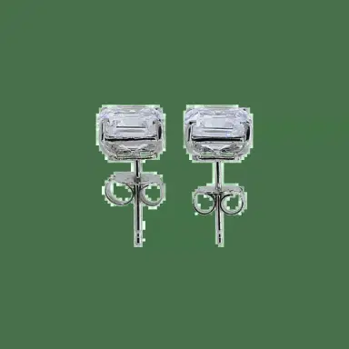 FANTASIA by DESERIO Asscher Stud Earrings | Thumbnail 3 FANTASIA by DESERIO Asscher Stud Earrings | Thumbnail 3