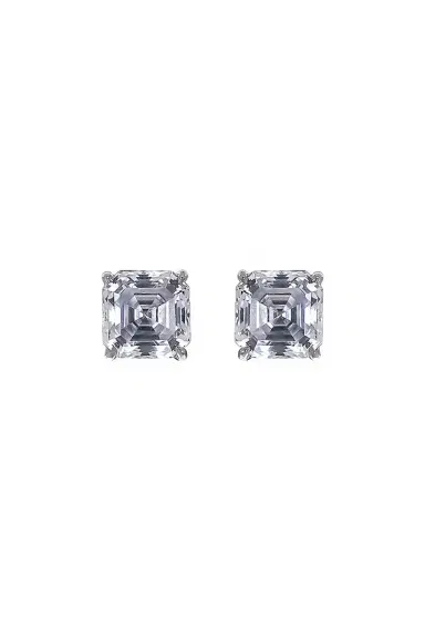 FANTASIA by DESERIO Asscher Stud Earrings | Thumbnail 1 FANTASIA by DESERIO Asscher Stud Earrings | Thumbnail 1