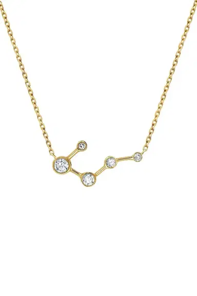 LOGAN HOLLOWELL Big Dipper Diamond Constellation Necklace | Thumbnail 1 LOGAN HOLLOWELL Big Dipper Diamond Constellation Necklace | Thumbnail 1