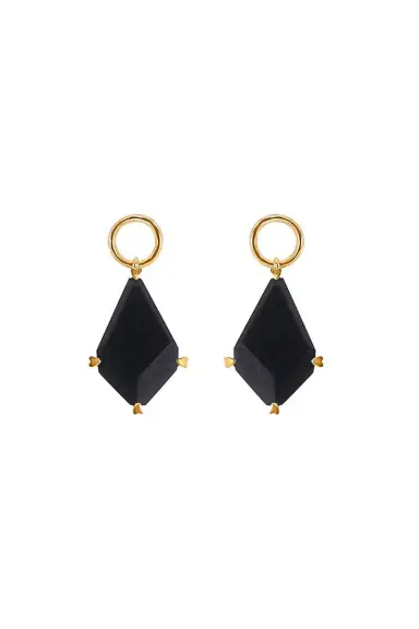LISA NIK Black Onyx Earring Charms | Thumbnail 1 LISA NIK Black Onyx Earring Charms | Thumbnail 1
