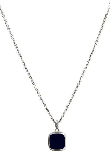 JOHN VARVATOS Black Onyx Pendant Necklace | Thumbnail 1 JOHN VARVATOS Black Onyx Pendant Necklace | Thumbnail 1