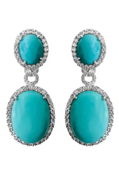 FANTASIA by DESERIO Blue Drop Earrings | Thumbnail 1 FANTASIA by DESERIO Blue Drop Earrings | Thumbnail 1
