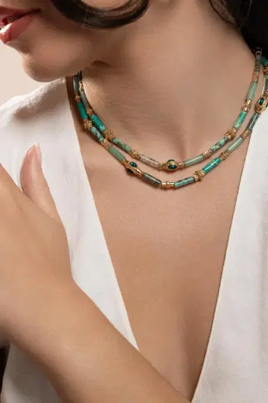 Gas Bijoux Blue Green Kali Necklace | Thumbnail 3 Gas Bijoux Blue Green Kali Necklace | Thumbnail 3