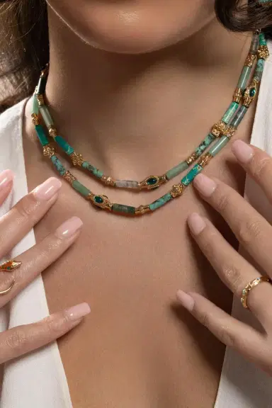 Gas Bijoux Blue Green Kali Necklace | Thumbnail 4 Gas Bijoux Blue Green Kali Necklace | Thumbnail 4