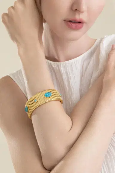 Gas Bijoux Blue Large Strada Bracelet | Thumbnail 4 Gas Bijoux Blue Large Strada Bracelet | Thumbnail 4