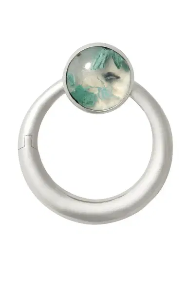 Marla Aaron Blue Mist Chrysocolla Inlay Musgrave Lock | Thumbnail 1 Marla Aaron Blue Mist Chrysocolla Inlay Musgrave Lock | Thumbnail 1