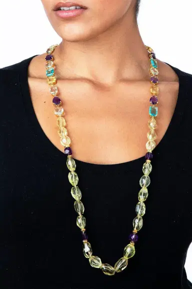 BOUNKIT JEWELRY Blue Quartz Amethyst Anita Necklace | Thumbnail 2 BOUNKIT JEWELRY Blue Quartz Amethyst Anita Necklace | Thumbnail 2