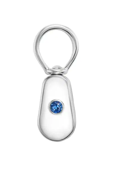 Marla Aaron Blue Sapphire Baby Pulley | Thumbnail 1 Marla Aaron Blue Sapphire Baby Pulley | Thumbnail 1