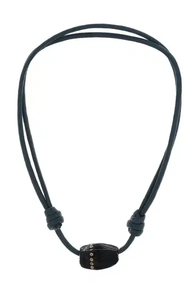 DEZSO BY SARA BELTRÁN Blue Tiger Eye Aquamarine Carved Coquito Necklace | Thumbnail 1 DEZSO BY SARA BELTRÁN Blue Tiger Eye Aquamarine Carved Coquito Necklace | Thumbnail 1